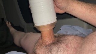 Having fun with my Lovense Max 2 toy lots of cum