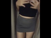 Preview 1 of Busty 19 y/o Asian student homemade strip tease