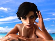 Preview 6 of [Bonus]Elisabeth Pussy Thighjob Dry Humping on the Beach POV [Grand Cupido]( BioShock Infinite )