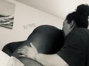 Preview 3 of Eating my Baby Daddy’s chocolate ass