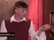 Preview 3 of YesFather - Sinful Young Twink Gets Dominated And Fucked In The Confession Room By Horny Priest