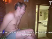 Preview 6 of Risky blowjob in hotel sauna.. I suck STRANGER