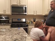 Preview 5 of Blowjob and Hard fuck in the kitchen