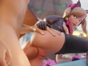 Preview 3 of Overwatch Anal Fuck For Black Cat D.Va