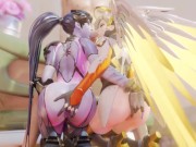 Preview 1 of Mercy And Widowmaker Both Want To Suck A Big Dick
