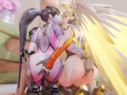 Preview 3 of Mercy And Widowmaker Both Want To Suck A Big Dick