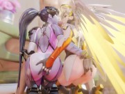 Preview 4 of Mercy And Widowmaker Both Want To Suck A Big Dick