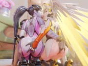 Preview 5 of Mercy And Widowmaker Both Want To Suck A Big Dick