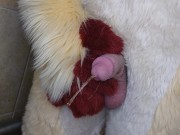 Preview 3 of Pissing and cumming for you in fursuit
