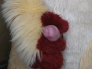 Preview 6 of Pissing and cumming for you in fursuit