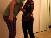 Preview 1 of Ballbusting after work "Welcome Home, Princess"