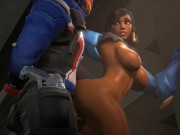 Preview 1 of And So It Begins. Soldier 76 Fucking Pharah (Version 1) -Arhoangel