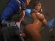 Preview 3 of And So It Begins. Soldier 76 Fucking Pharah (Version 1) -Arhoangel