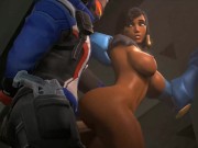 Preview 4 of And So It Begins. Soldier 76 Fucking Pharah (Version 1) -Arhoangel