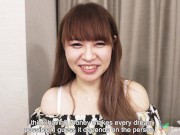 Preview 5 of Cheating housewife in Japan sucks cock in casting couch first time on camera interview pt 2