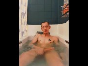 Preview 5 of Teasing my huge dick in the bath