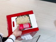 Preview 1 of A Japanese boy is masturbating with "sushi". Massive ejaculation. TENGA.