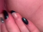 Preview 6 of Tribbing my boyfriends toy, moaning and cumming hard