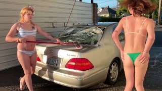 Bimbo Car Wash with Penny Peacock Trailer