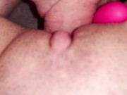 Preview 1 of Little Slut GF Gets Triple Penetration with BWC and Orgasms