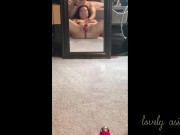 Preview 2 of Asian hotwife watches herself masturbate in mirror