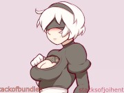 Preview 5 of Used by 2B Femdom Voiced Oral & Anal JOI Futa hentai/ (Commission)