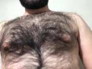 Preview 2 of very hairy solo male masturbation and cum