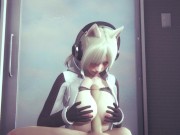 Preview 1 of Hentai Uncensored - Sexy Cat Girl Boobjobs Big Cock