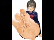 Preview 6 of Hentai Feet JOI | Fap to the beat | Try not to cum challenge | HARD MODE
