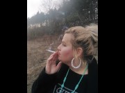 Preview 2 of smoking in the forest