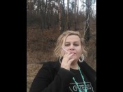 Preview 6 of smoking in the forest