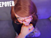Preview 2 of VELMA SUCKS YOUR COCK DURING A SLEEPOVER - new video on my Onlyfans *ASMR Amy B* YouTube