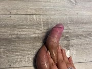 Preview 3 of Cockbox trampling with young german BBW - femdom feet foot trample