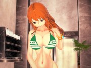 Preview 2 of Nami masturbation hentai 3D