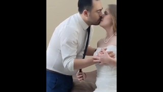 VIP4K. Olivia Sparkle in a wedding dress and veil caught on camera fucking