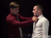 Preview 2 of MasonicBoys - Virgin sub takes first cock from two handsome daddies