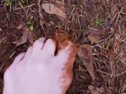 Preview 5 of Foxy Young MILF Gets Her Soft Soles and Sexy Long Toes Filthy to Make Your Cock Hard (Foot Fetish)