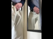 Preview 1 of Squirting orgasm all over the mirror. Big dick big cumshot mirror masturbation.