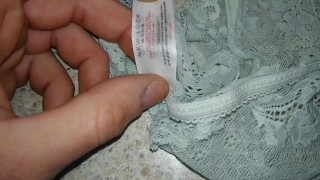 Tasting gf's dirty lace panties found in the laundry basket