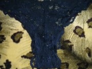 Preview 1 of Cumming on gf's dirty worn panties