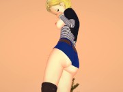 Preview 2 of Android 18 Hentai 3D Masturbation
