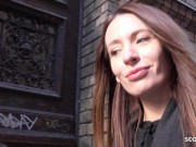 Preview 2 of SKINNY UKRAINIAN MILF JULIA I Pickup and Raw Fuck - Real Street Casting Sex GERMAN SCOUT ´ Pt. 1
