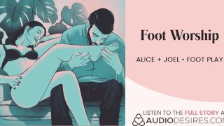 Foot fetish | Erotic audio story | Foot play | ASMR audio