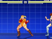 Preview 2 of Kasumi get gangbang by Cammy and her friend, (M.u.g.e.n) Gameplay