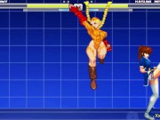 Preview 4 of Kasumi get gangbang by Cammy and her friend, (M.u.g.e.n) Gameplay