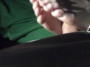 Preview 3 of feet fuck in car