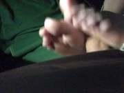 Preview 4 of feet fuck in car