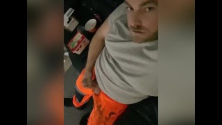 Dirty & Horny Tradie Danny Wyatt, gets verbal during a filthy wank for OnlyFans