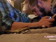 Preview 6 of Straight Mechanic Gets Big Dick Serviced - JohnnyTrigger