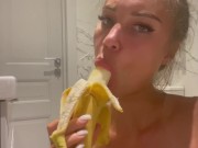 Preview 4 of Monika Fox Stuffed A Banana In The Ass